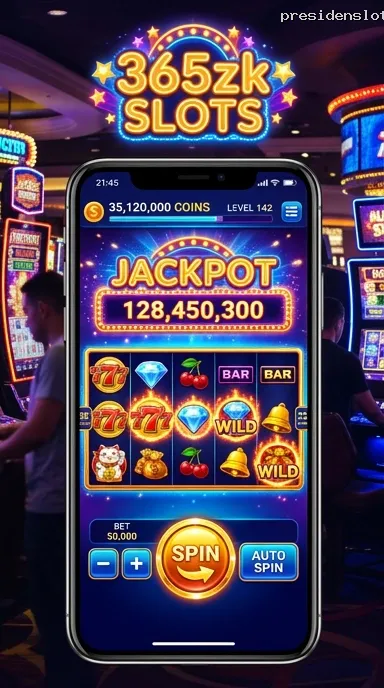 Cuplikan layar menu unduhan presidenslot untuk perangkat Android